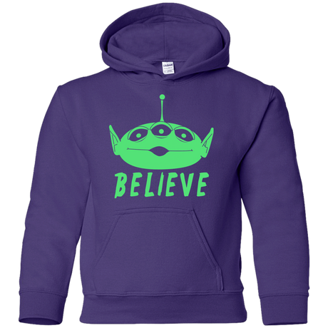 Sweatshirts Purple / YS Believe Youth Hoodie