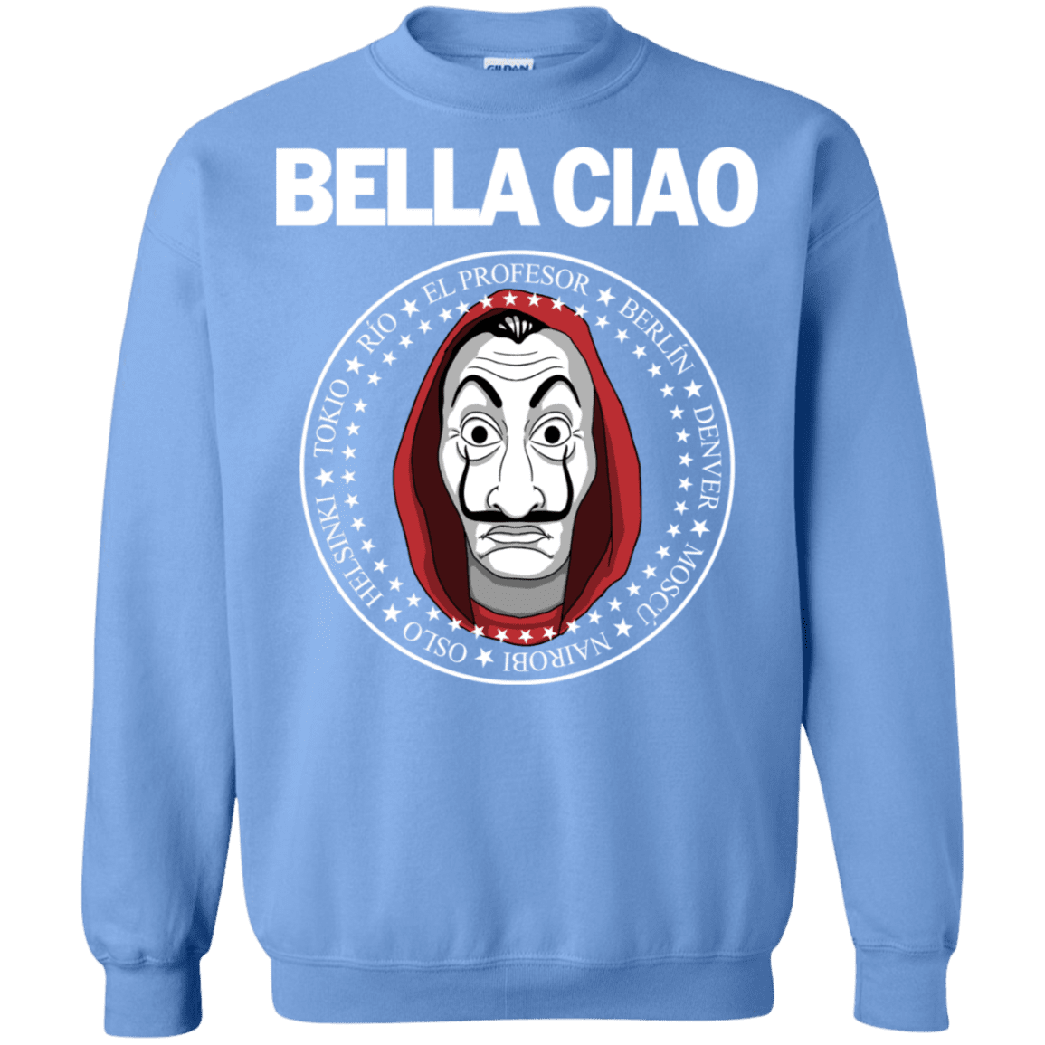 Sweatshirts Carolina Blue / S Bella Ciao Crewneck Sweatshirt
