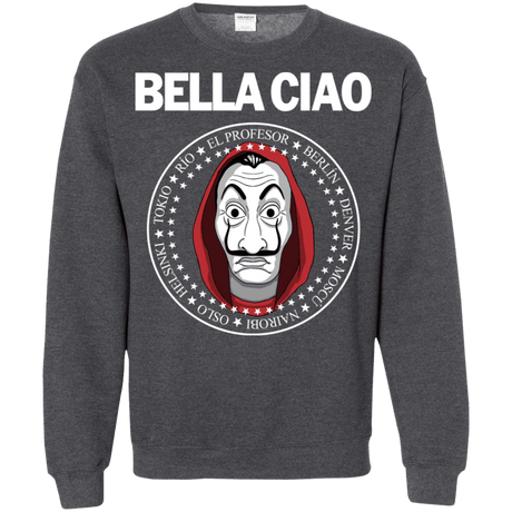 Sweatshirts Dark Heather / S Bella Ciao Crewneck Sweatshirt