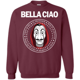 Sweatshirts Maroon / S Bella Ciao Crewneck Sweatshirt