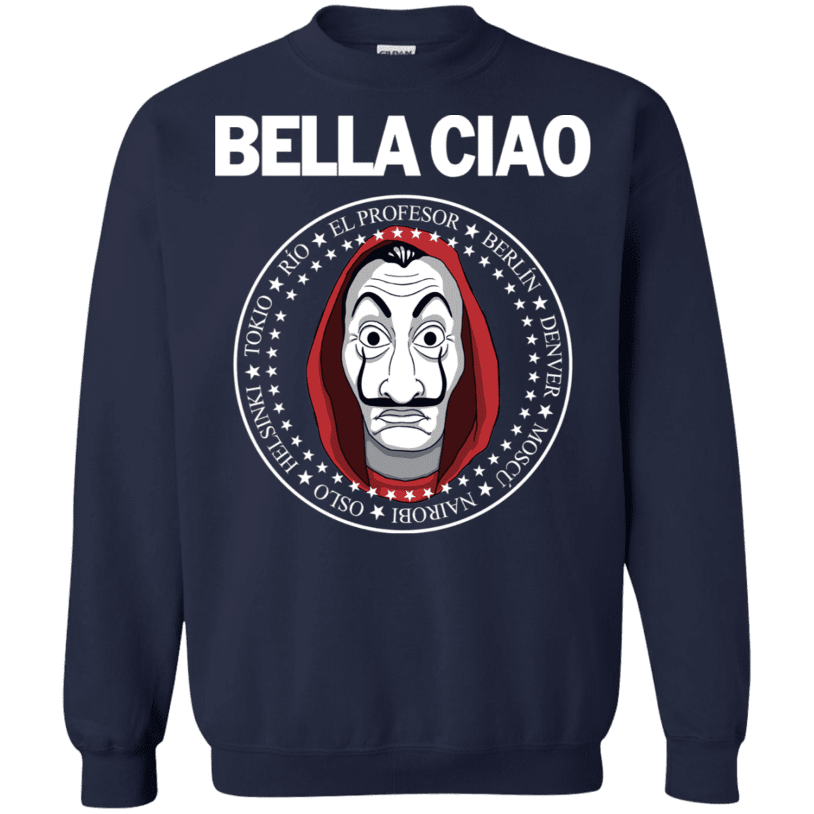 Sweatshirts Navy / S Bella Ciao Crewneck Sweatshirt