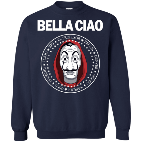 Sweatshirts Navy / S Bella Ciao Crewneck Sweatshirt
