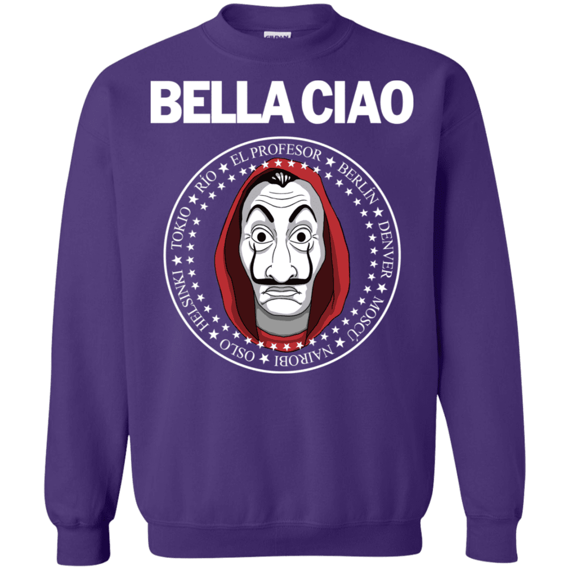Sweatshirts Purple / S Bella Ciao Crewneck Sweatshirt