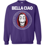 Sweatshirts Purple / S Bella Ciao Crewneck Sweatshirt