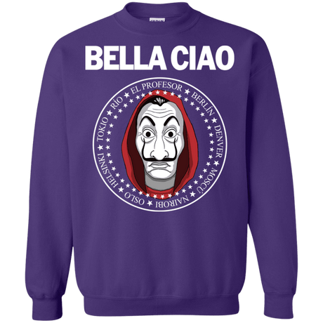 Sweatshirts Purple / S Bella Ciao Crewneck Sweatshirt