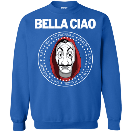 Sweatshirts Royal / S Bella Ciao Crewneck Sweatshirt