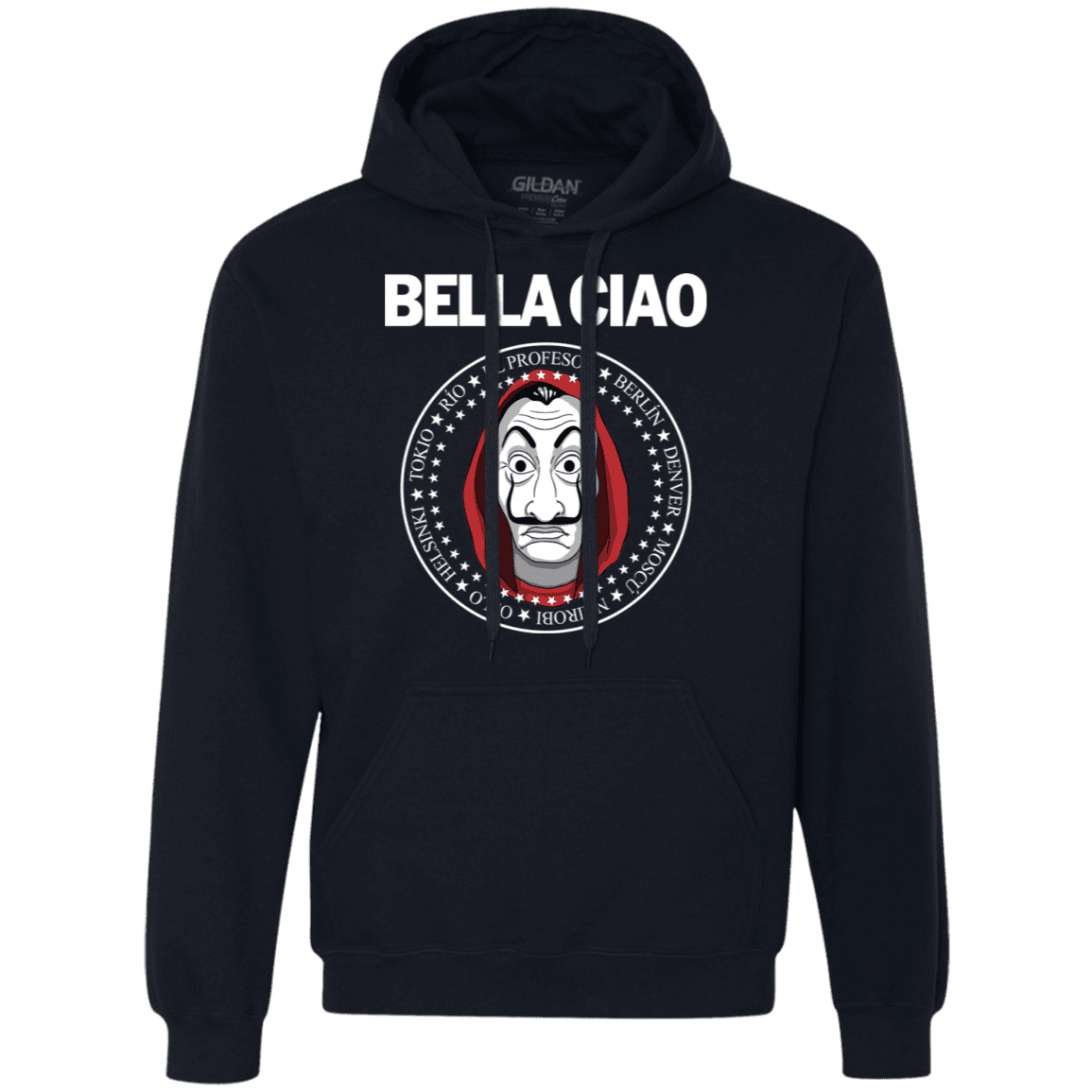 Sweatshirts Navy / S Bella Ciao Premium Fleece Hoodie