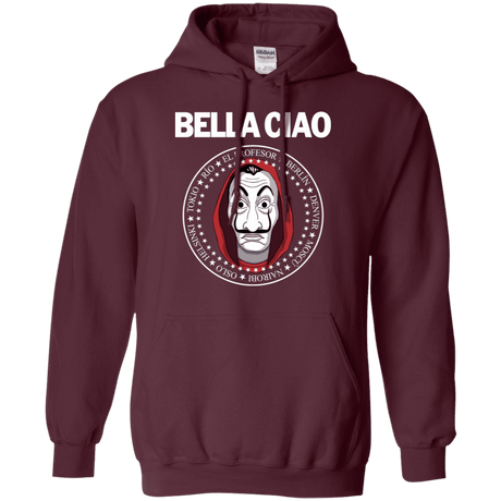 Sweatshirts Maroon / S Bella Ciao Pullover Hoodie