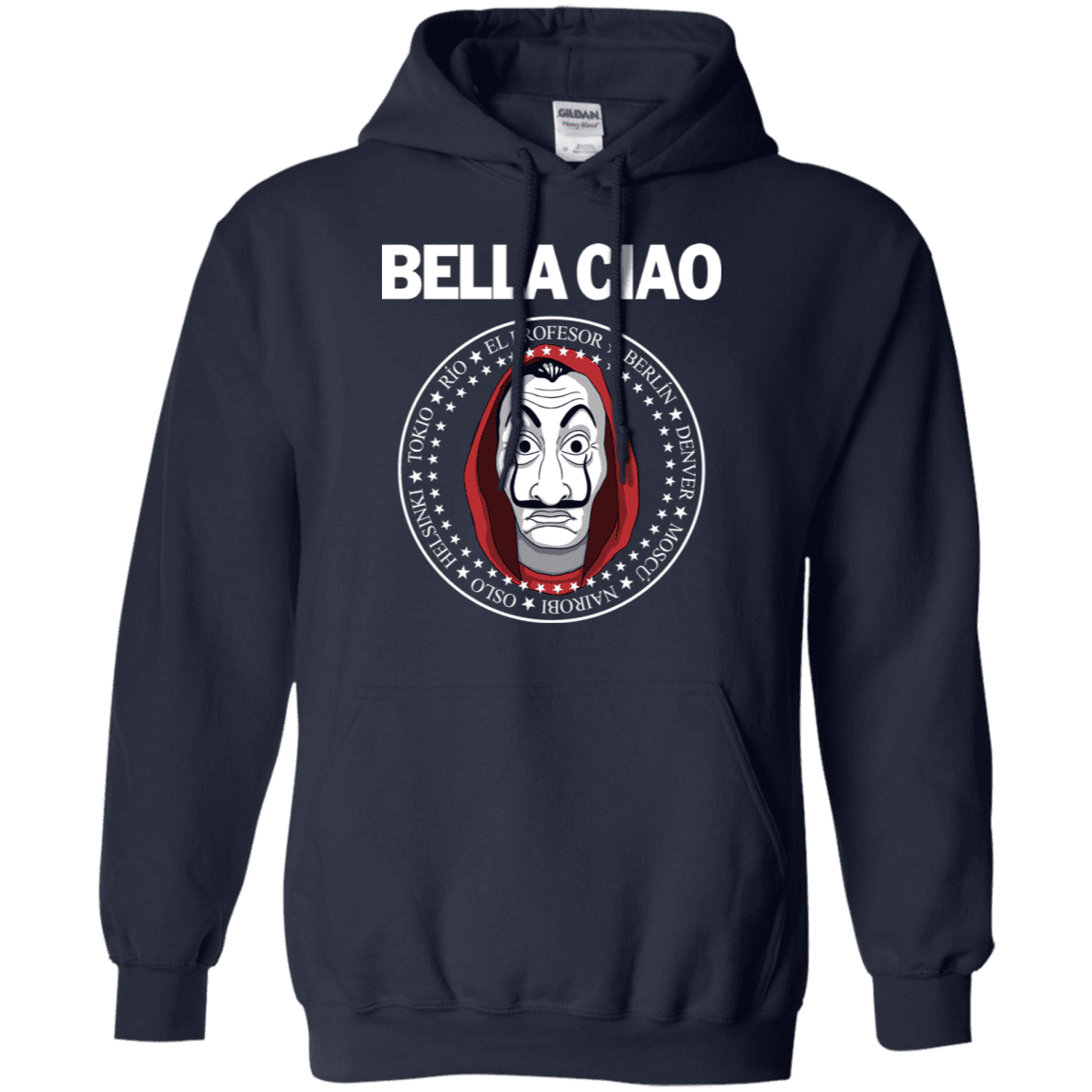 Sweatshirts Navy / S Bella Ciao Pullover Hoodie