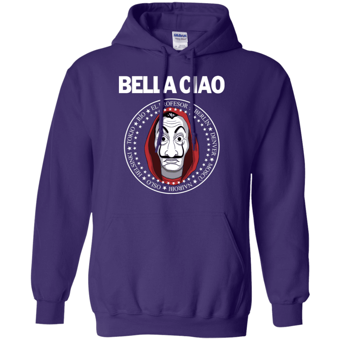 Sweatshirts Purple / S Bella Ciao Pullover Hoodie