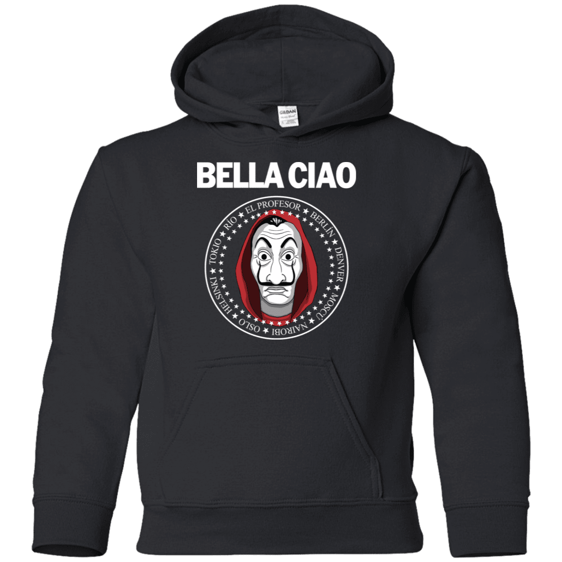 Sweatshirts Black / YS Bella Ciao Youth Hoodie