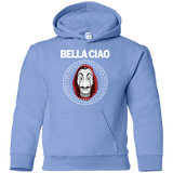 Sweatshirts Carolina Blue / YS Bella Ciao Youth Hoodie