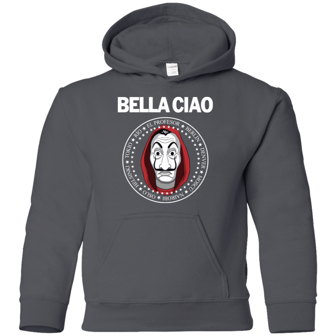 Sweatshirts Charcoal / YS Bella Ciao Youth Hoodie