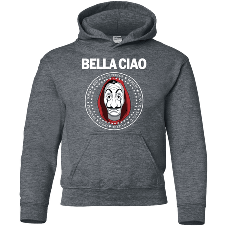 Sweatshirts Dark Heather / YS Bella Ciao Youth Hoodie