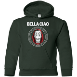 Sweatshirts Forest Green / YS Bella Ciao Youth Hoodie