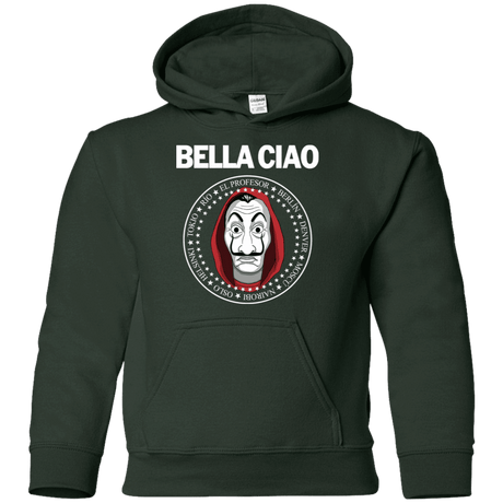 Sweatshirts Forest Green / YS Bella Ciao Youth Hoodie