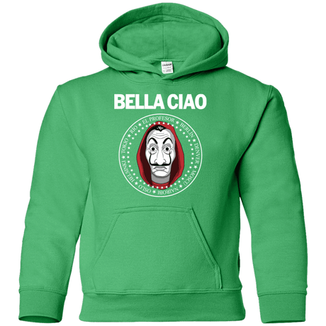 Sweatshirts Irish Green / YS Bella Ciao Youth Hoodie