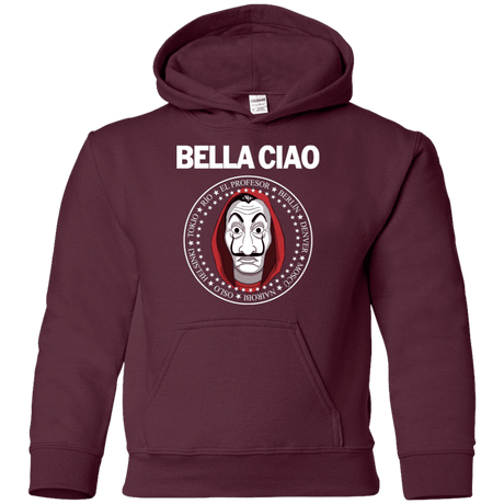 Sweatshirts Maroon / YS Bella Ciao Youth Hoodie