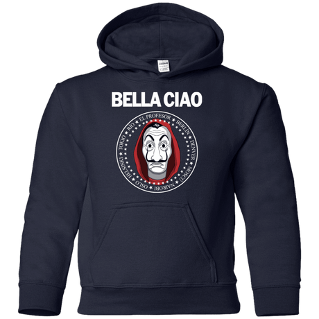 Sweatshirts Navy / YS Bella Ciao Youth Hoodie