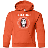 Sweatshirts Orange / YS Bella Ciao Youth Hoodie