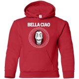 Sweatshirts Red / YS Bella Ciao Youth Hoodie