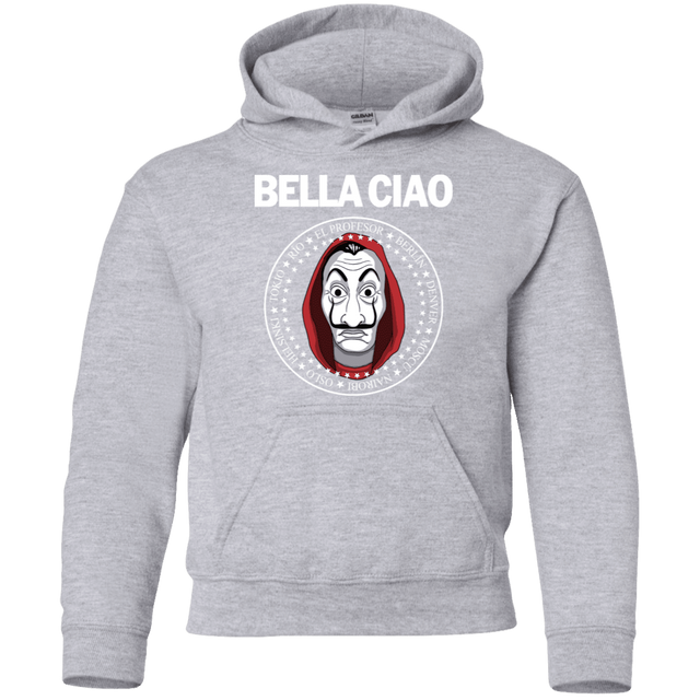 Sweatshirts Sport Grey / YS Bella Ciao Youth Hoodie