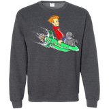 Sweatshirts Dark Heather / Small Bender and Fry Crewneck Sweatshirt