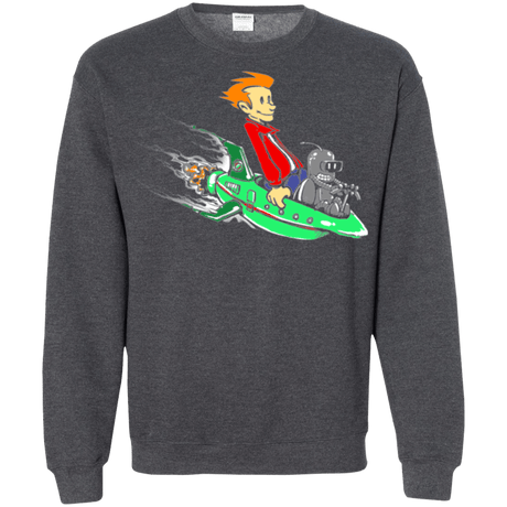 Sweatshirts Dark Heather / Small Bender and Fry Crewneck Sweatshirt