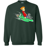 Sweatshirts Forest Green / Small Bender and Fry Crewneck Sweatshirt