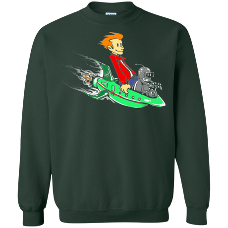 Sweatshirts Forest Green / Small Bender and Fry Crewneck Sweatshirt