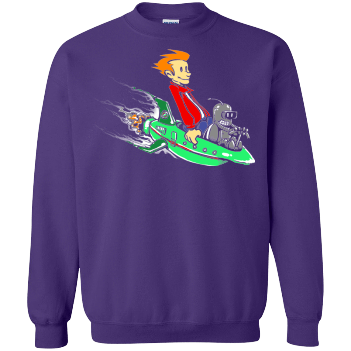 Sweatshirts Purple / Small Bender and Fry Crewneck Sweatshirt