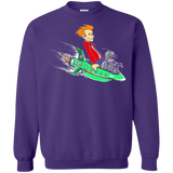Sweatshirts Purple / Small Bender and Fry Crewneck Sweatshirt