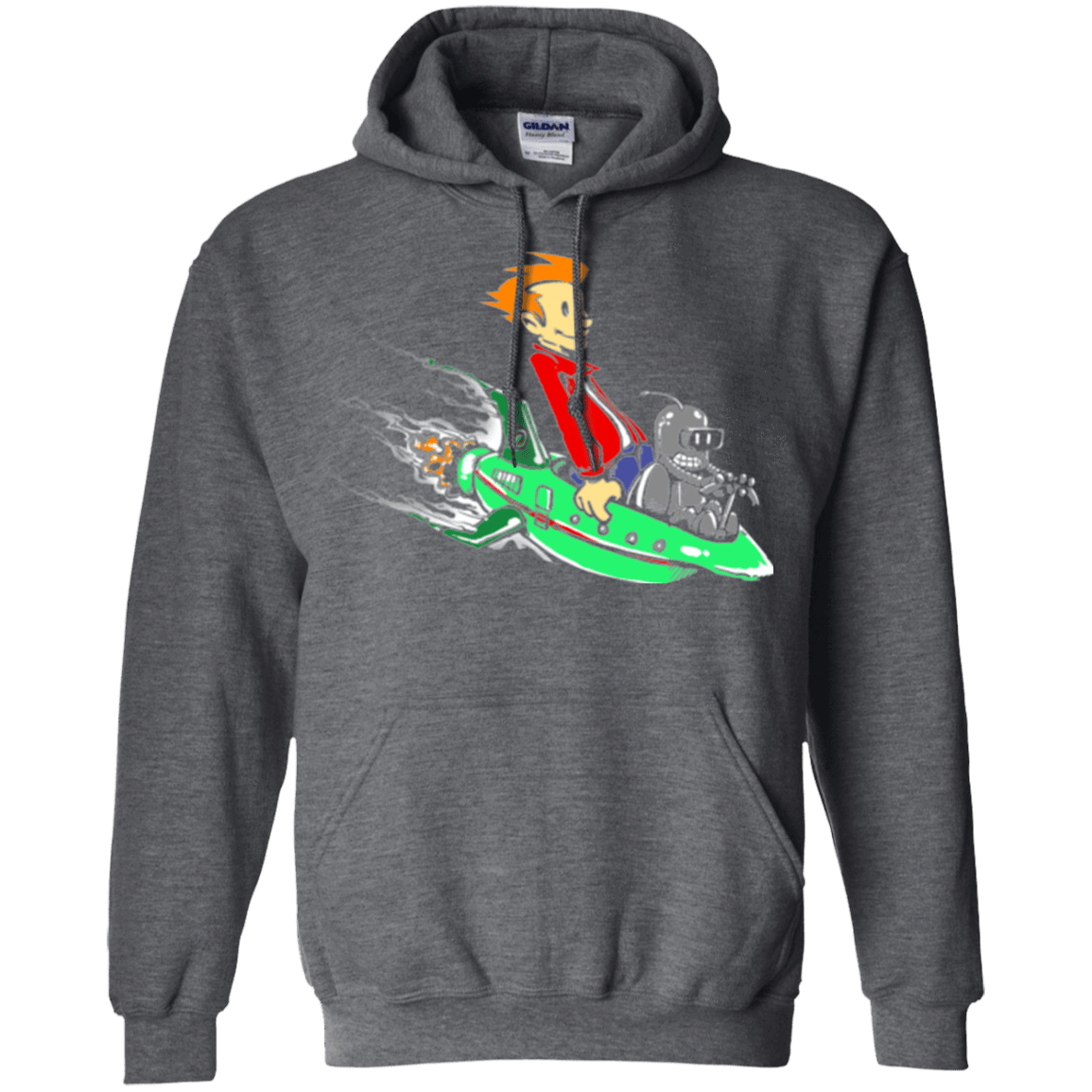 Sweatshirts Dark Heather / Small Bender and Fry Pullover Hoodie