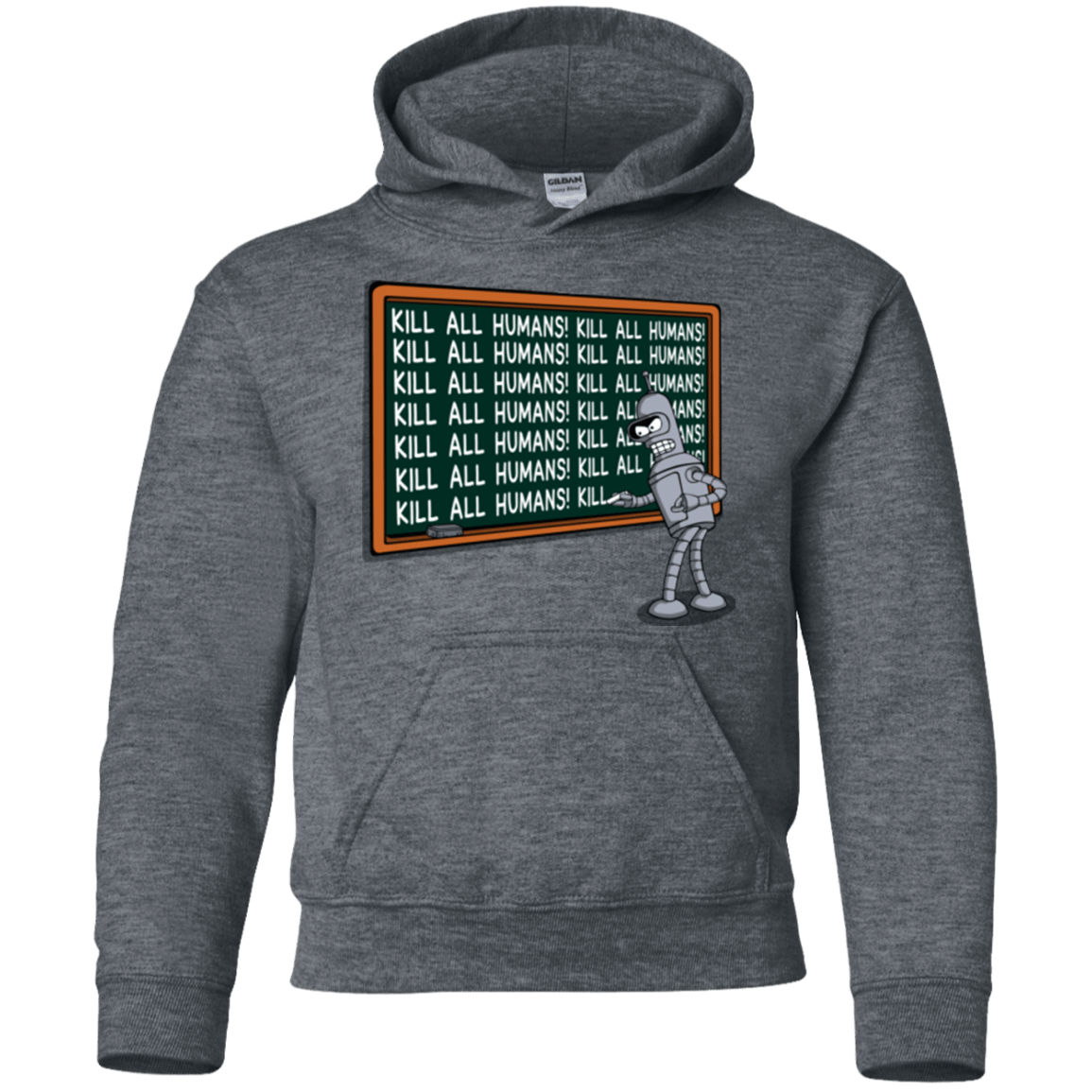 Sweatshirts Dark Heather / YS Bender Detention Youth Hoodie