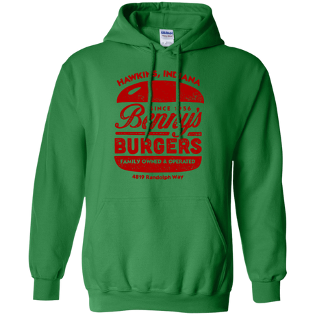 Sweatshirts Irish Green / Small Benny's Burgers Pullover Hoodie
