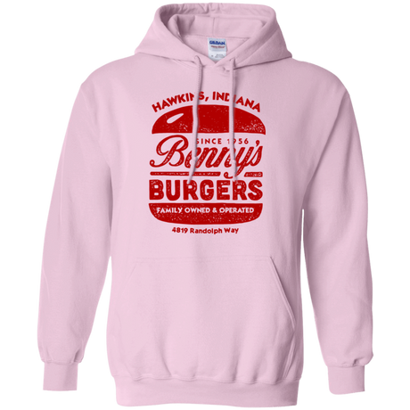 Sweatshirts Light Pink / Small Benny's Burgers Pullover Hoodie