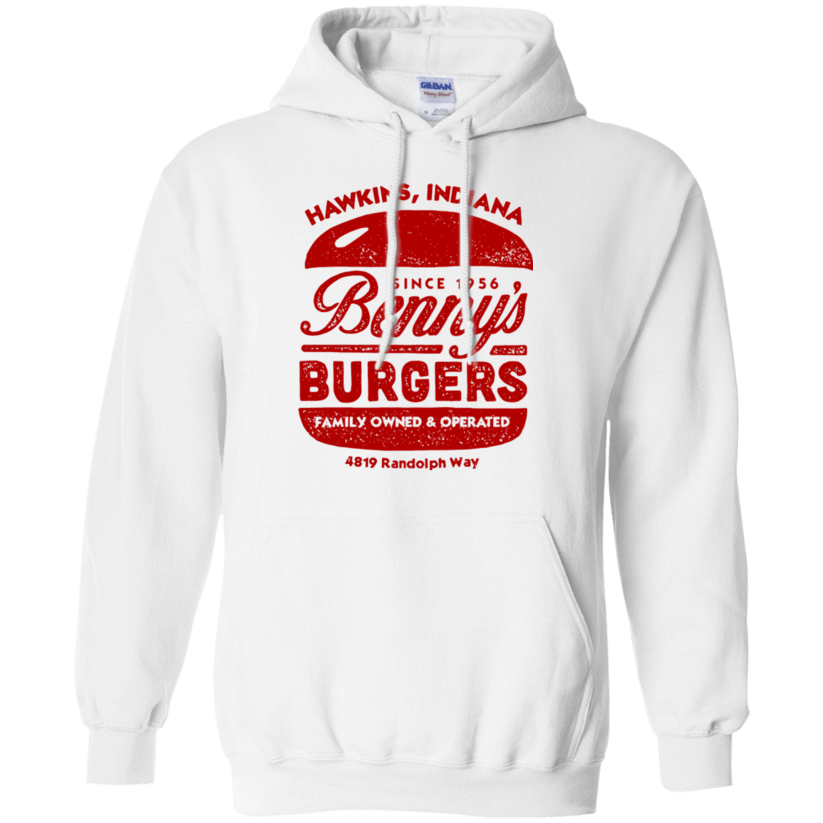 Sweatshirts White / Small Benny's Burgers Pullover Hoodie