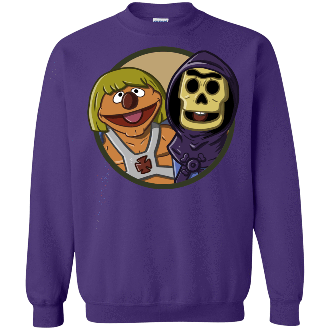 Sweatshirts Purple / S Bert and Ernie Crewneck Sweatshirt