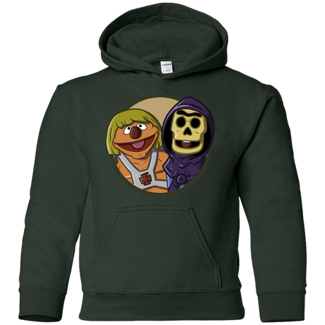 Sweatshirts Forest Green / YS Bert and Ernie Youth Hoodie