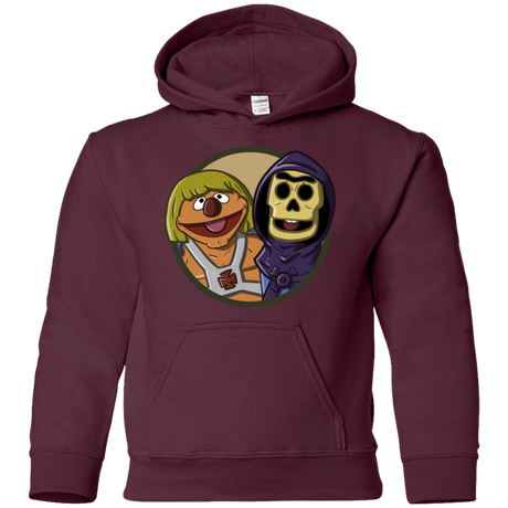 Sweatshirts Maroon / YS Bert and Ernie Youth Hoodie