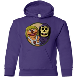 Sweatshirts Purple / YS Bert and Ernie Youth Hoodie
