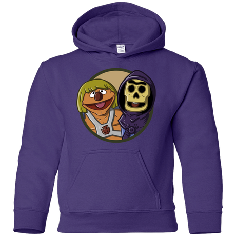 Sweatshirts Purple / YS Bert and Ernie Youth Hoodie