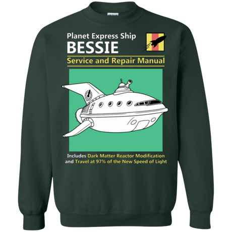 Sweatshirts Forest Green / Small Bessie Service and Repair Manual Crewneck Sweatshirt