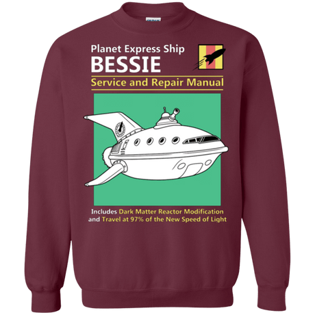 Sweatshirts Maroon / Small Bessie Service and Repair Manual Crewneck Sweatshirt