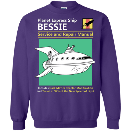Sweatshirts Purple / Small Bessie Service and Repair Manual Crewneck Sweatshirt