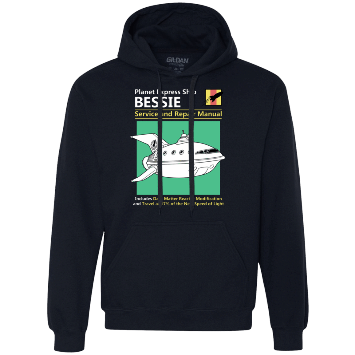 Sweatshirts Navy / Small Bessie Service and Repair Manual Premium Fleece Hoodie