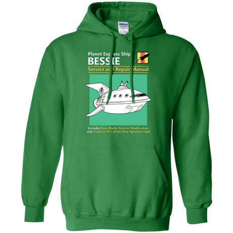 Sweatshirts Irish Green / Small Bessie Service and Repair Manual Pullover Hoodie