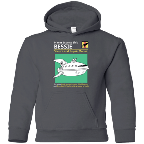 Sweatshirts Charcoal / YS Bessie Service and Repair Manual Youth Hoodie