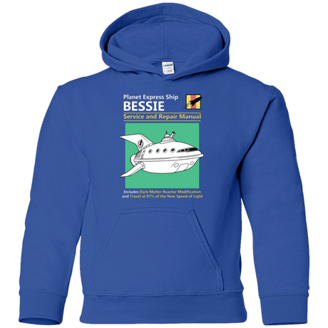 Sweatshirts Royal / YS Bessie Service and Repair Manual Youth Hoodie