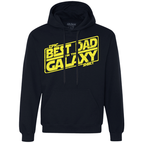 Sweatshirts Navy / Small Best Dad in the Galaxy Premium Fleece Hoodie